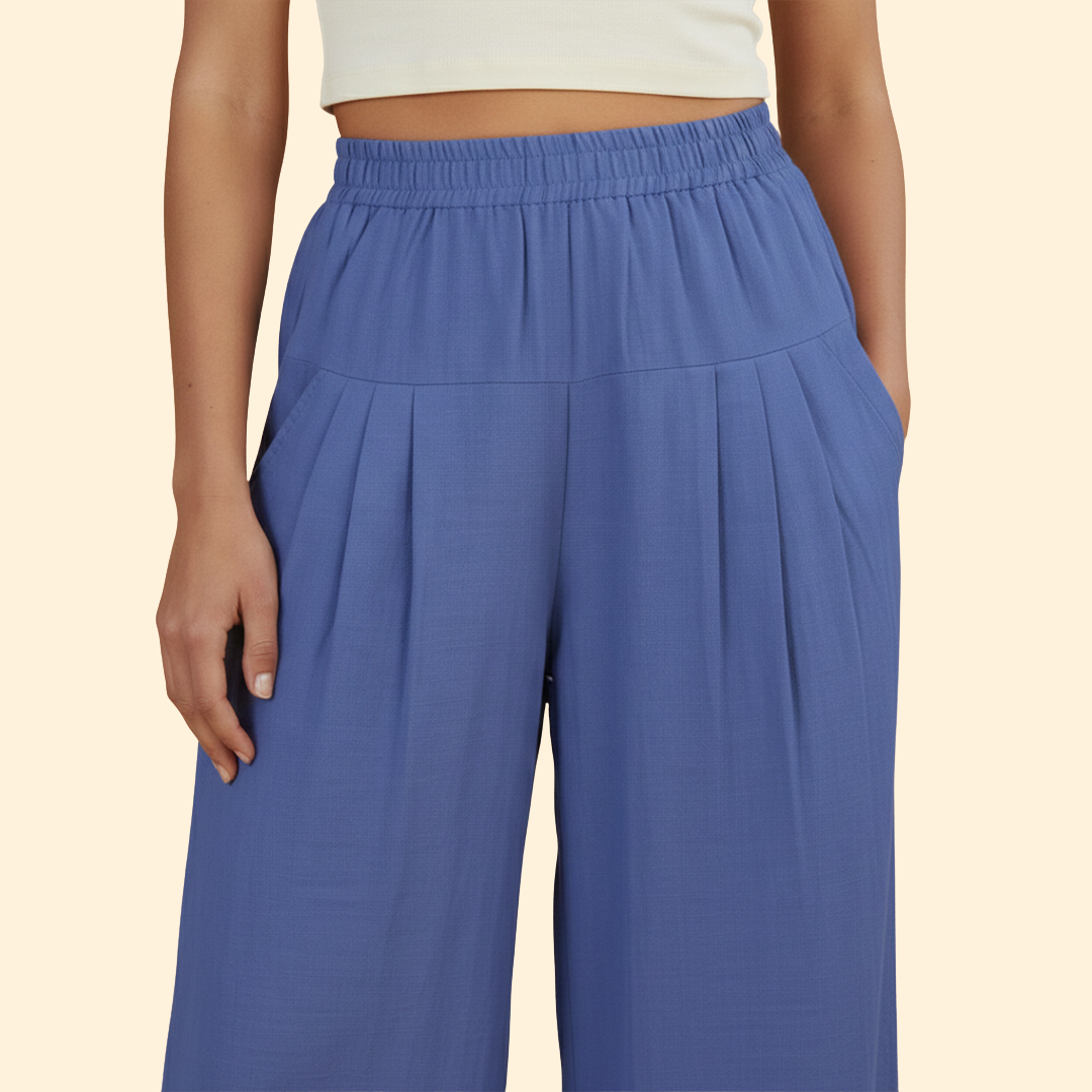 Women's Chic Pleated Trousers