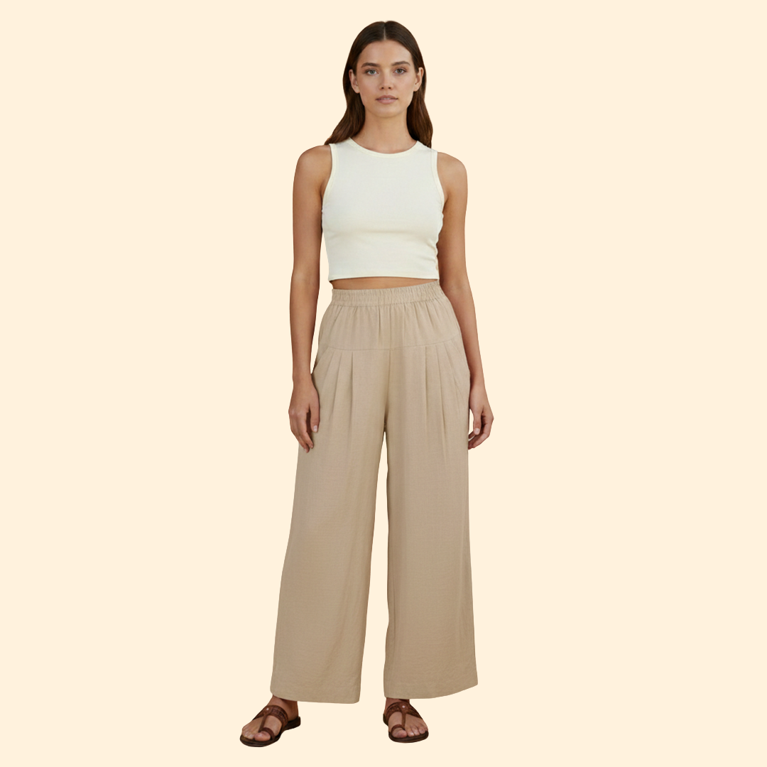 Women's Chic Pleated Trousers