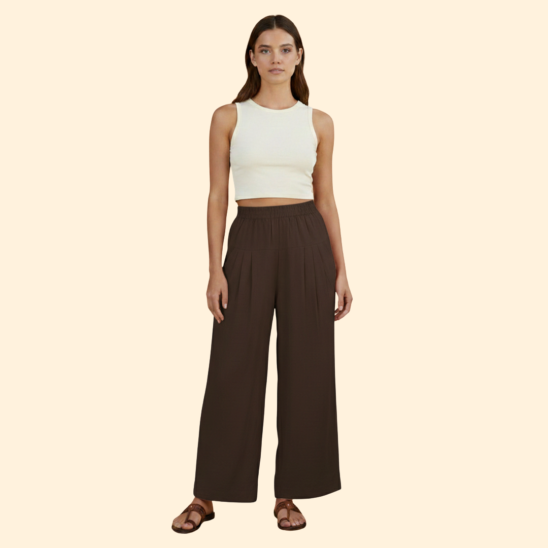 Women's Chic Pleated Trousers
