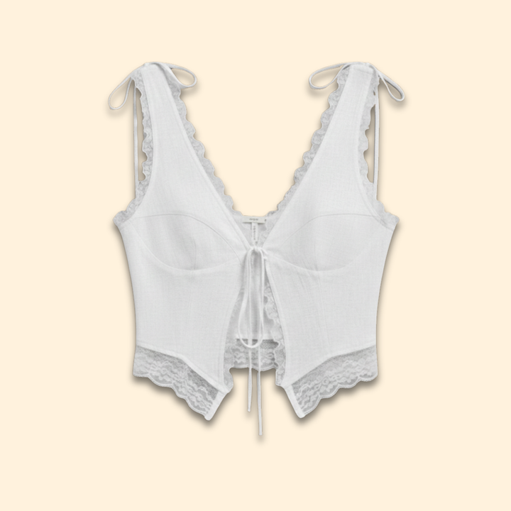 Women's Chic Tie-front Top
