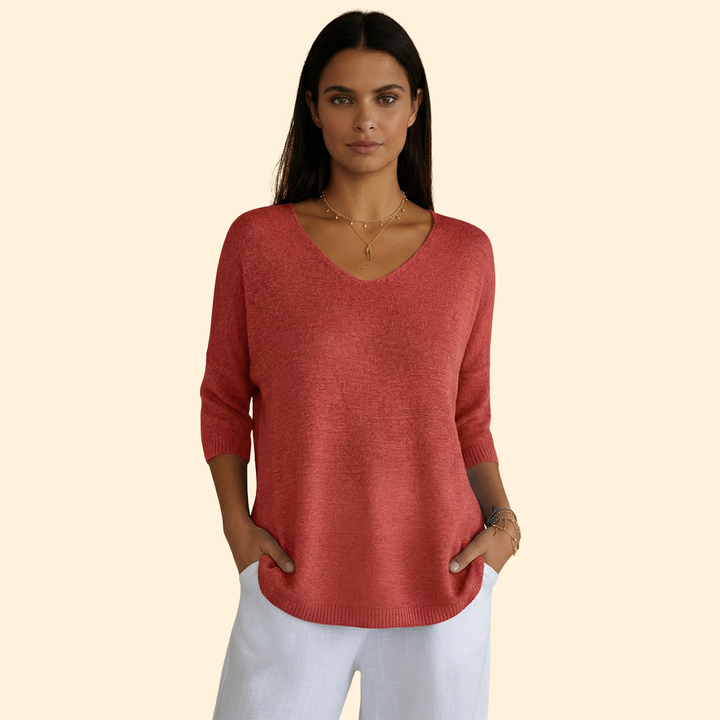 Women's Cozy V-neck Style
