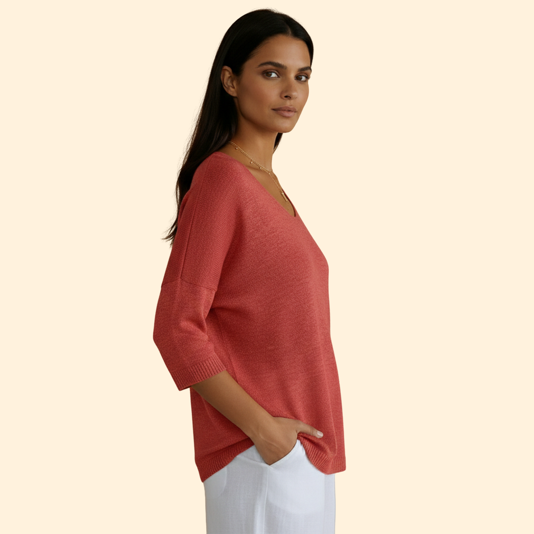 Women's Cozy V-neck Style