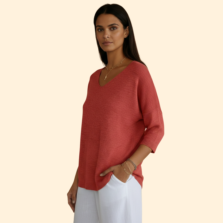 Women's Cozy V-neck Style