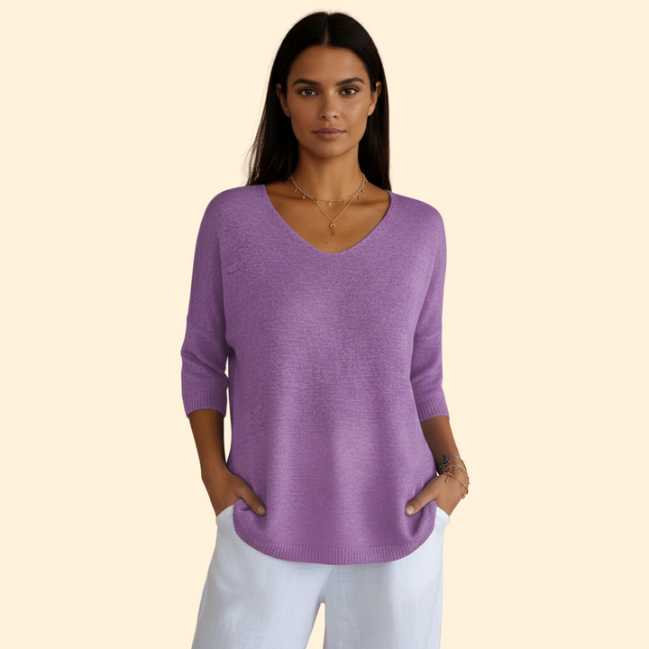 Women's Cozy V-neck Style