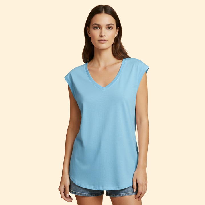 Women's Effortless V-neck Tee