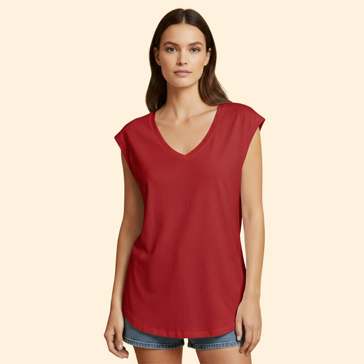 Women's Effortless V-neck Tee