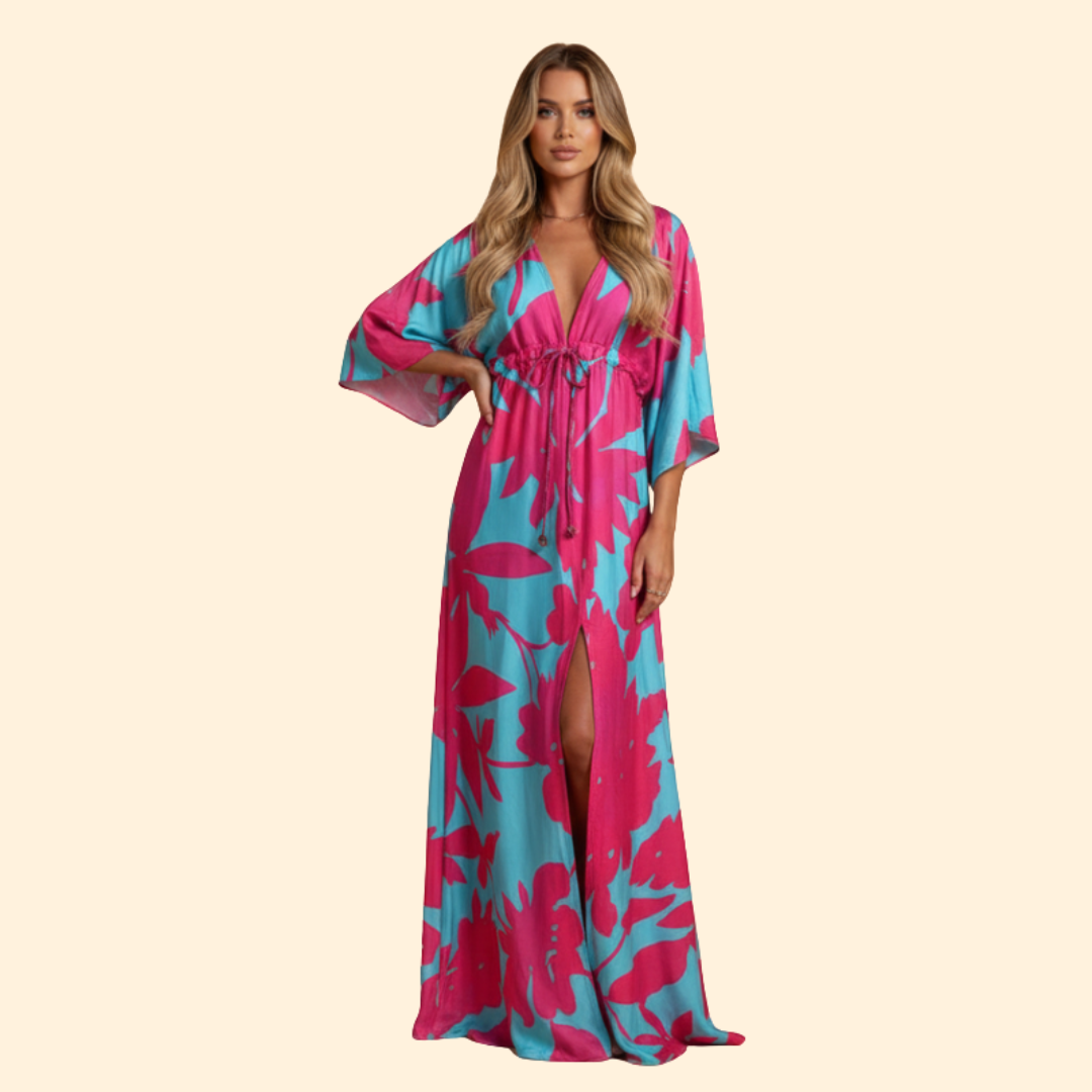 Women’s Elegant Floral Maxi Dress