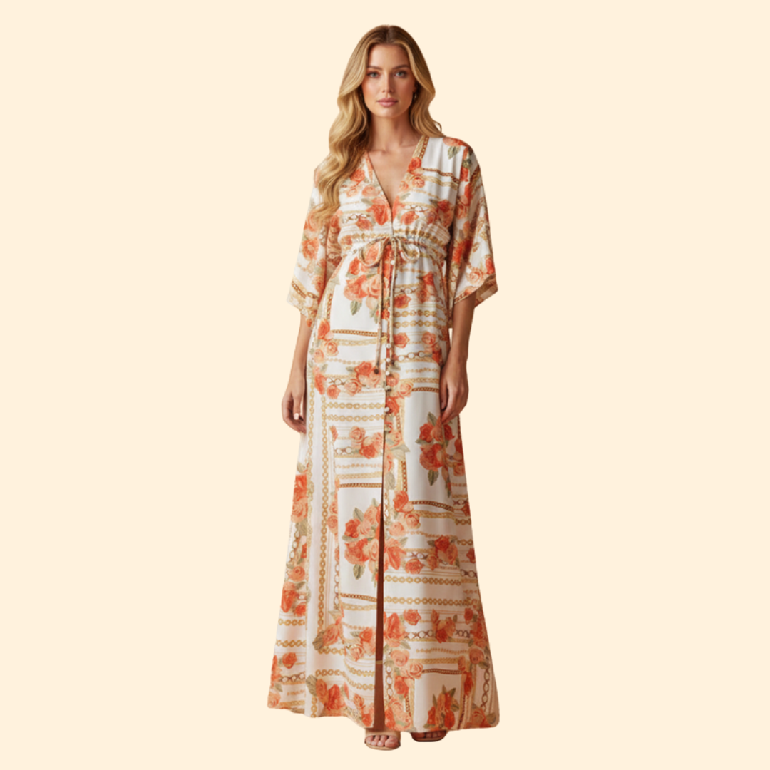 Women’s Elegant Floral Maxi Dress