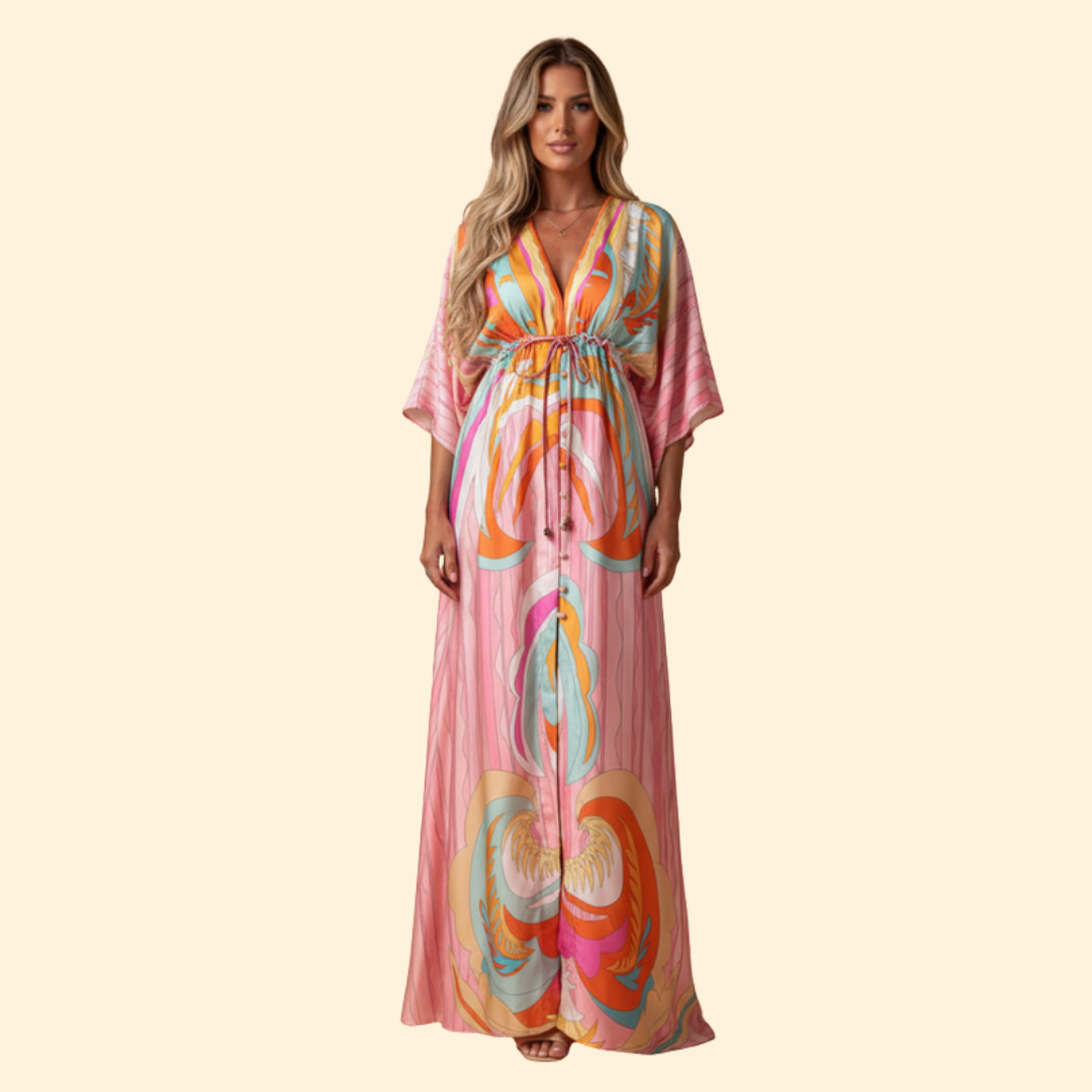 Women’s Elegant Floral Maxi Dress