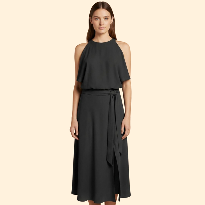 Women’s Elegant Shoulder Cut Dress