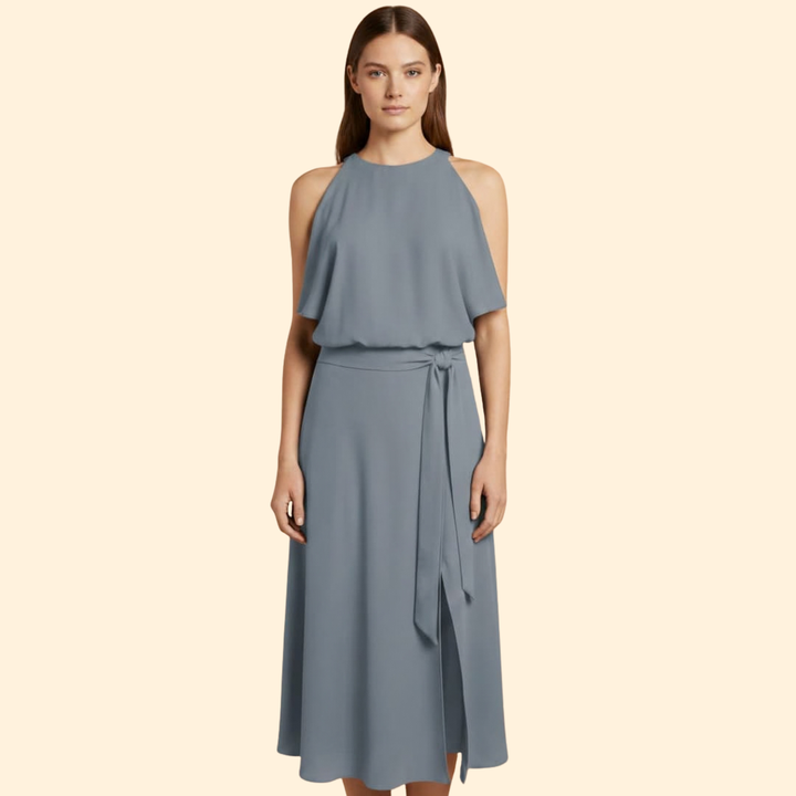 Women’s Elegant Shoulder Cut Dress