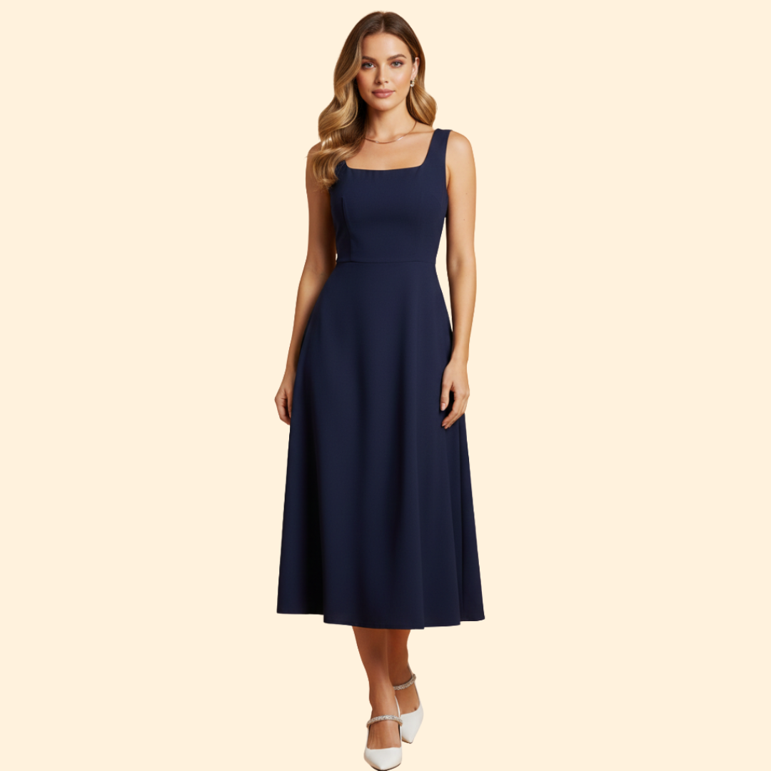 Women's Elegant Sleeveless Midi Dress