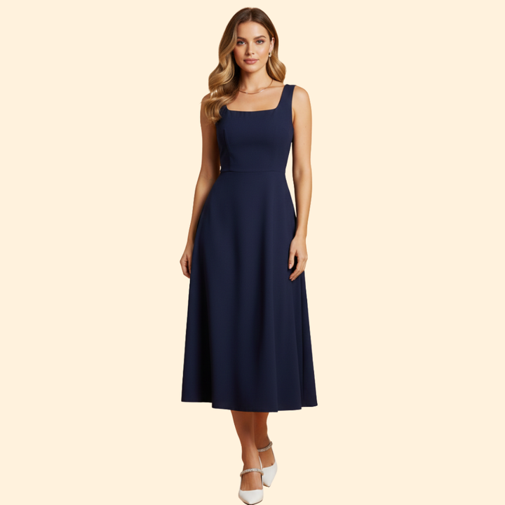 Women's Elegant Sleeveless Midi Dress