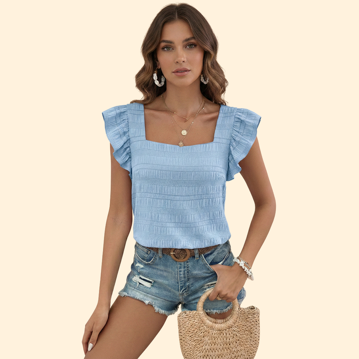 Women's Elegant Square Neck Blouse