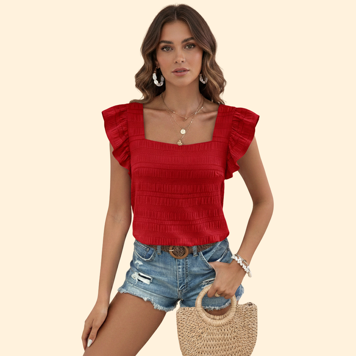 Women's Elegant Square Neck Blouse