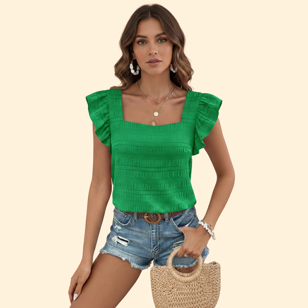 Women's Elegant Square Neck Blouse