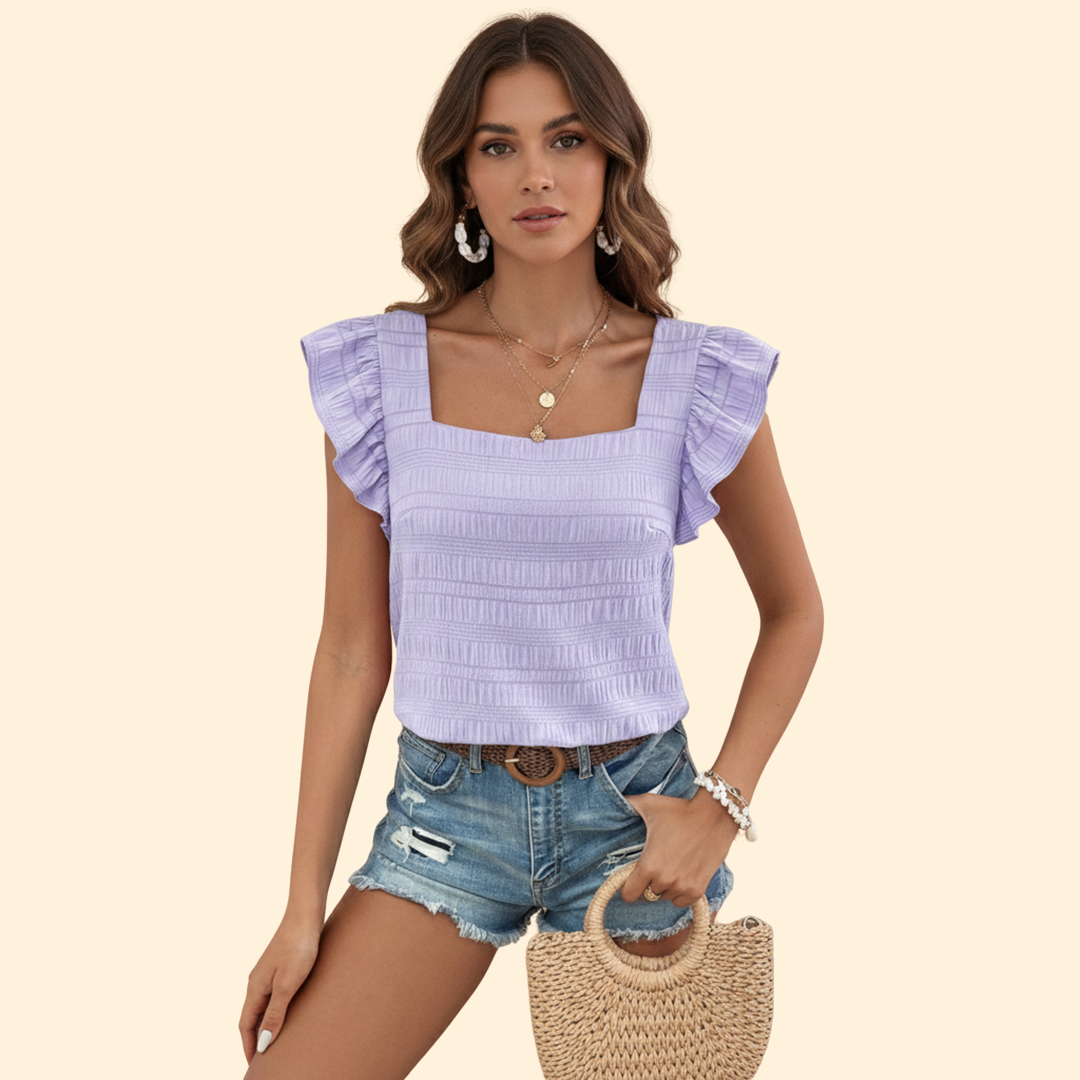 Women's Elegant Square Neck Blouse