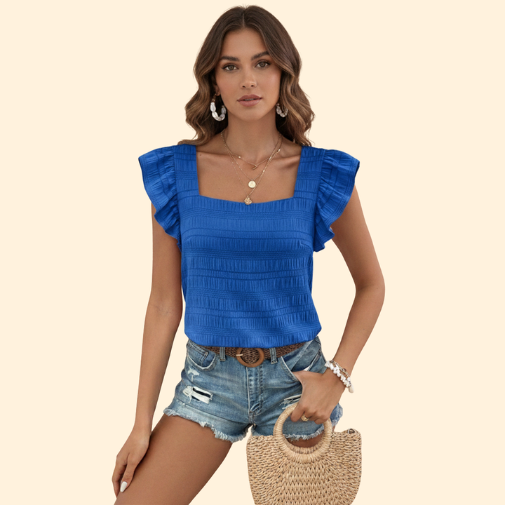 Women's Elegant Square Neck Blouse