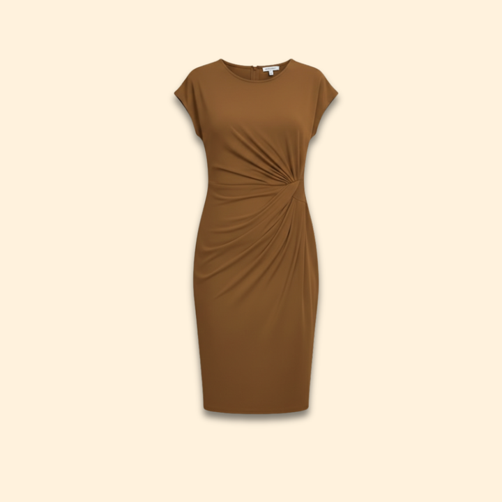 Women's Elegant Waist Draped Dress