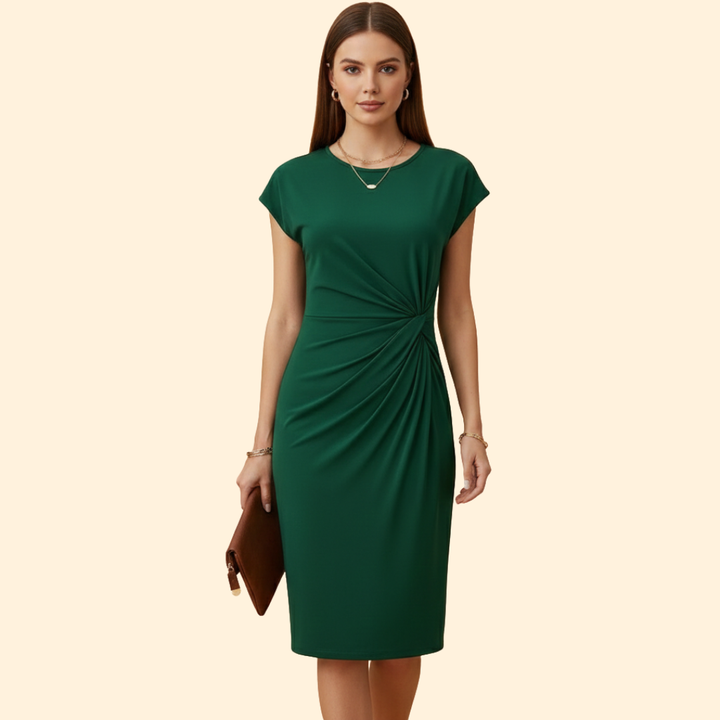 Women's Elegant Waist Draped Dress