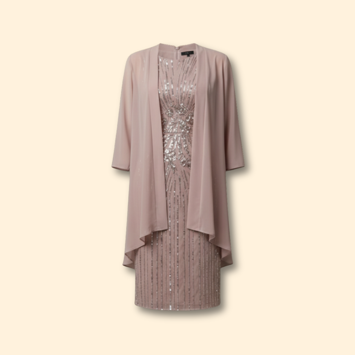 Women’s Embellished Sequin Midi Dress