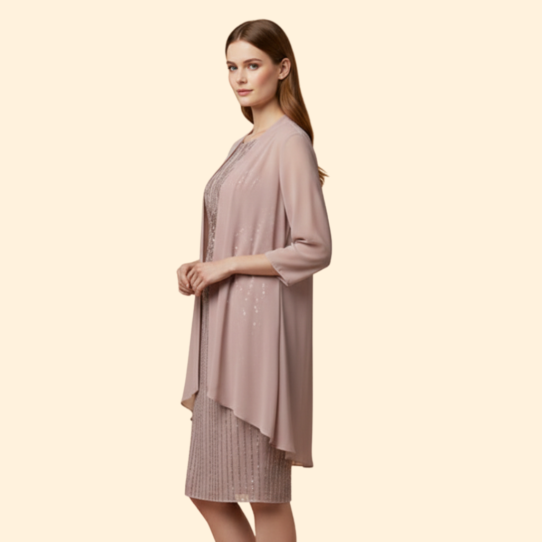 Women’s Embellished Sequin Midi Dress