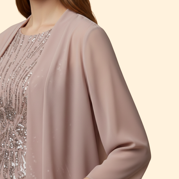 Women’s Embellished Sequin Midi Dress