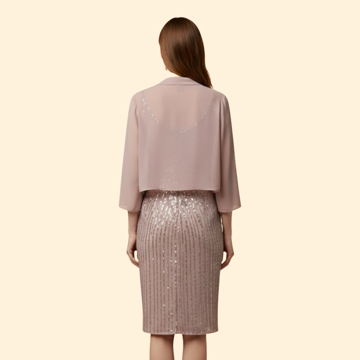 Women’s Embellished Sequin Midi Dress