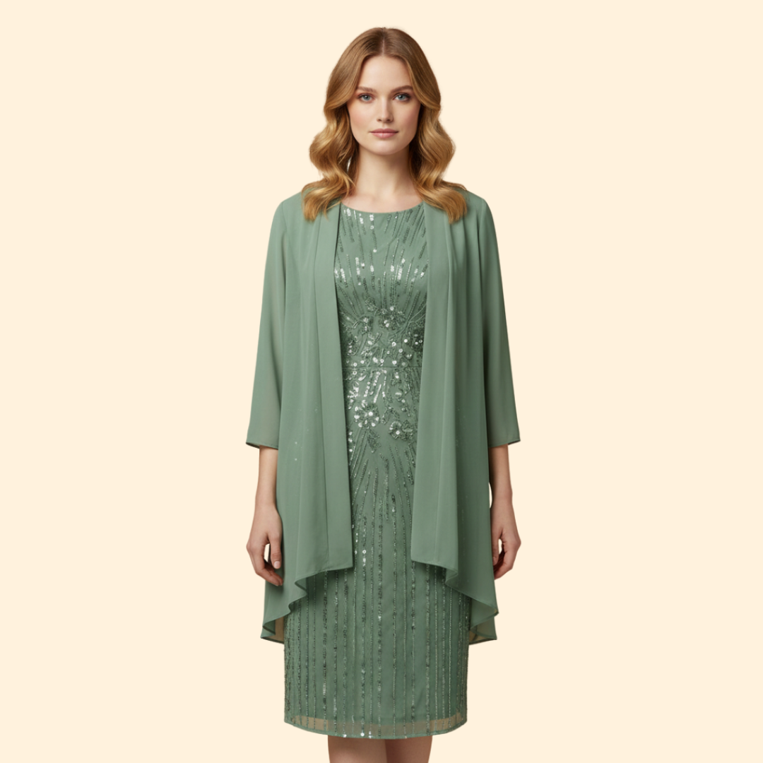 Women’s Embellished Sequin Midi Dress