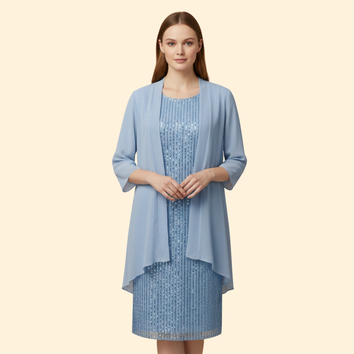 Women’s Embellished Sequin Midi Dress