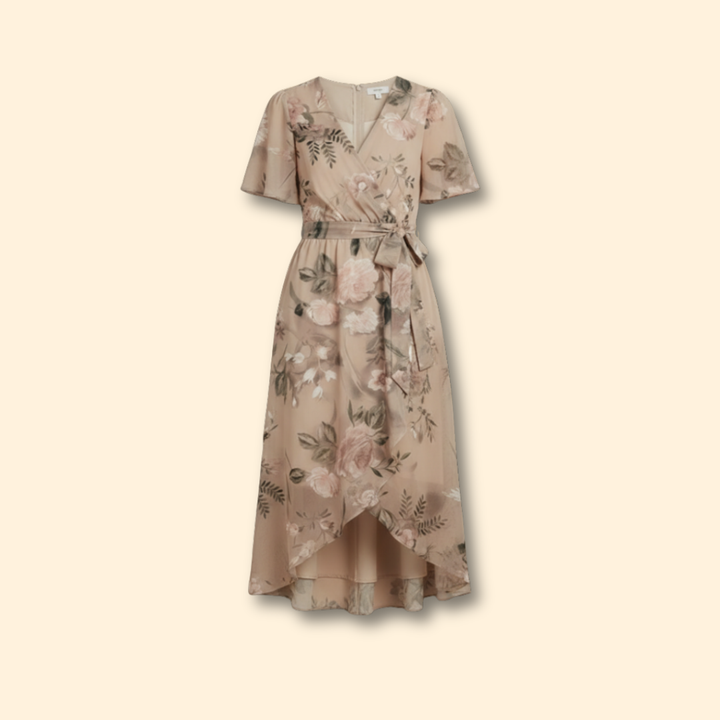 Women’s Floral V-neck Midi Dress