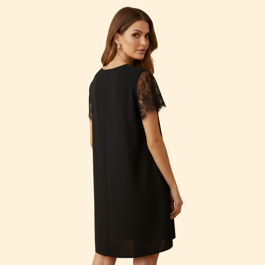Women’s Lace Sequin V-Neck Dress