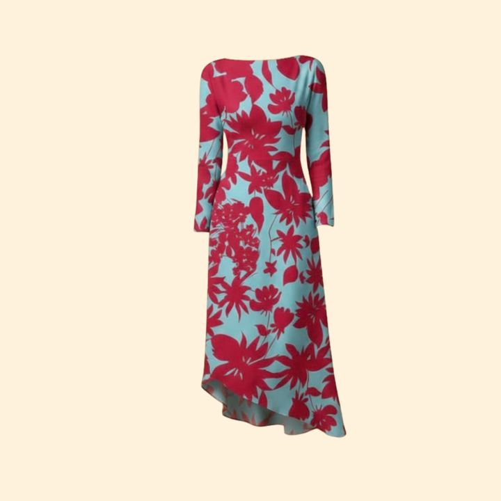 Women’s Long Sleeve Print Dress