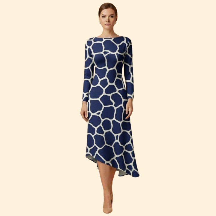 Women’s Long Sleeve Print Dress