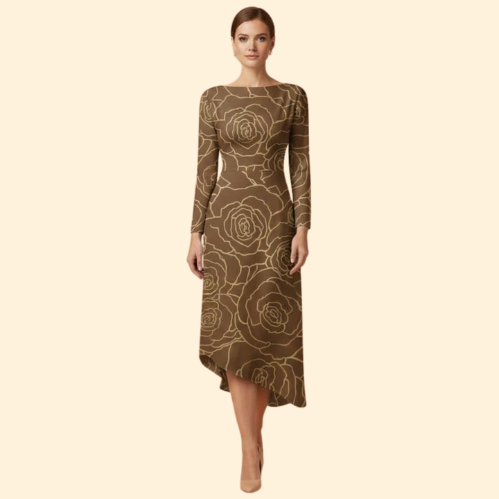 Women’s Long Sleeve Print Dress