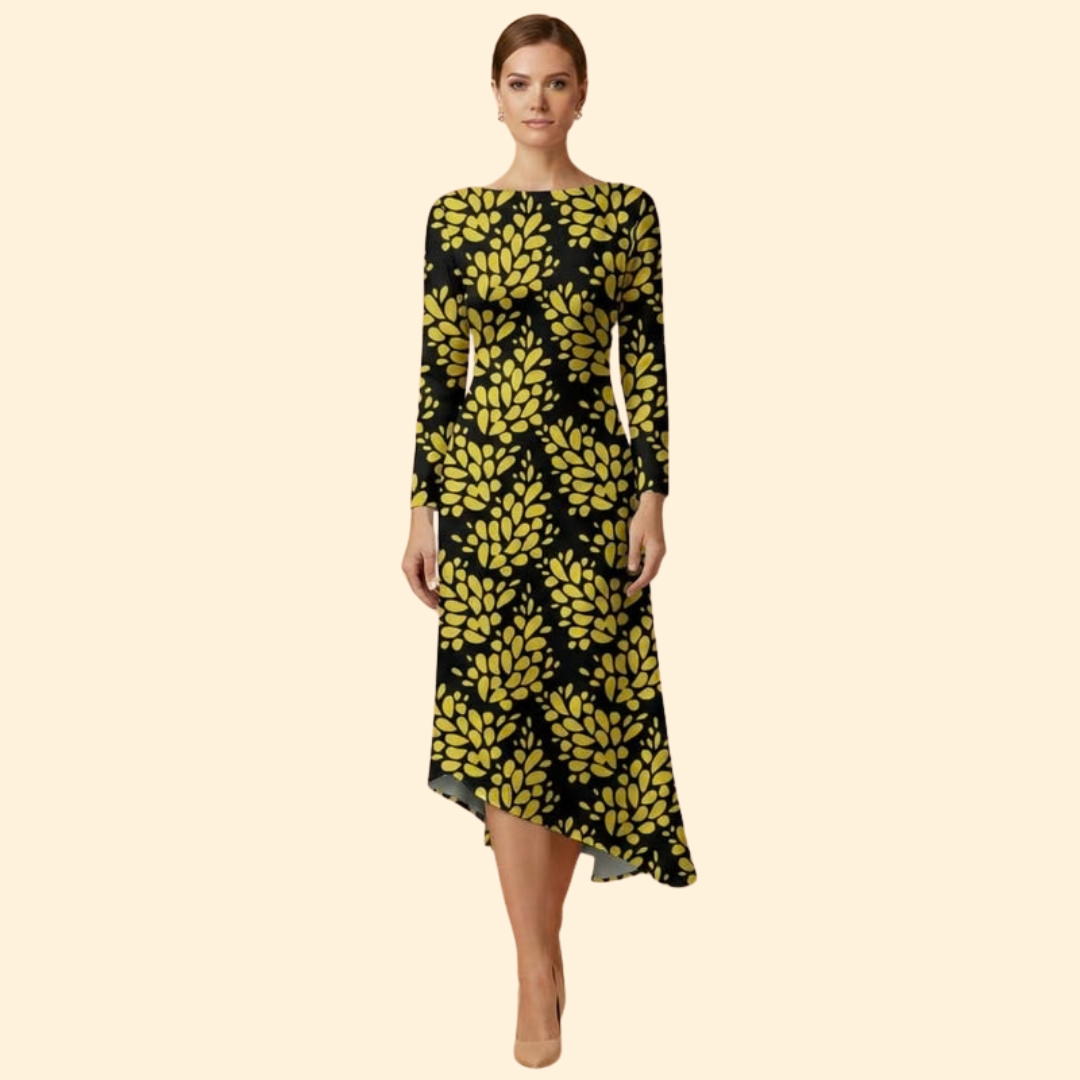 Women’s Long Sleeve Print Dress