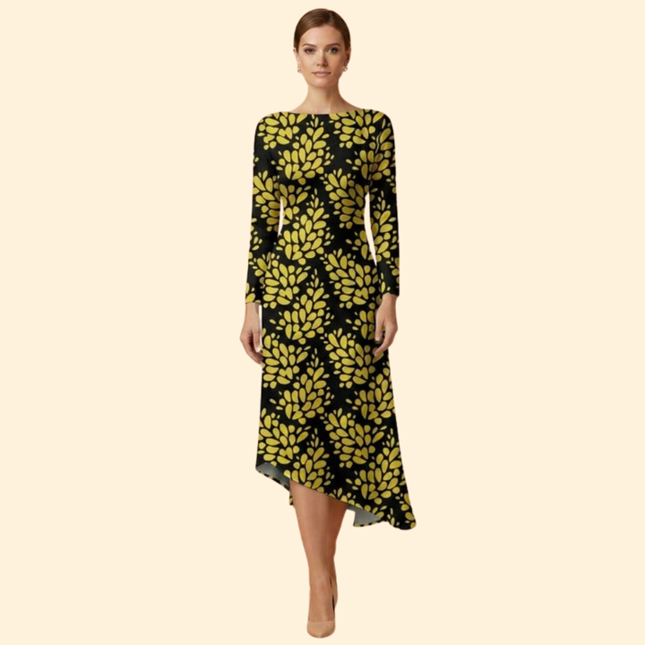 Women’s Long Sleeve Print Dress