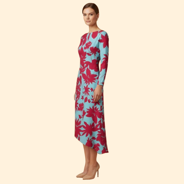 Women’s Long Sleeve Print Dress