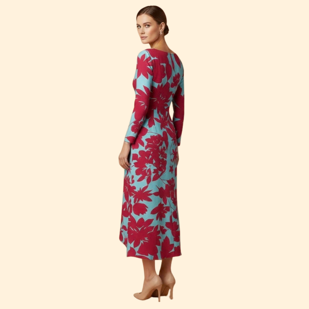 Women’s Long Sleeve Print Dress