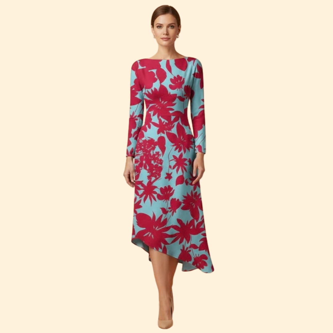Women’s Long Sleeve Print Dress
