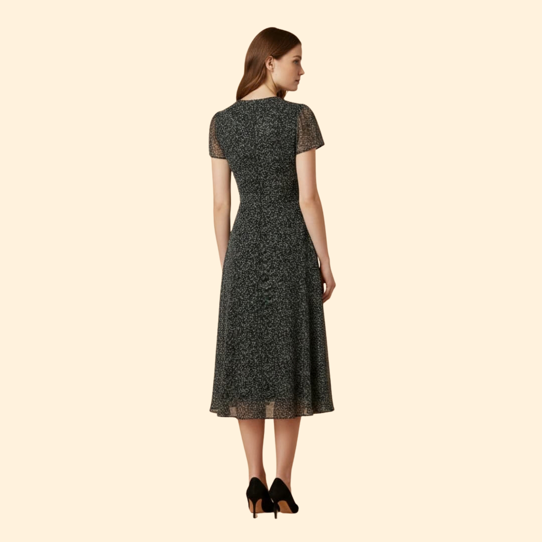 Women's Playful A-Line V-Neck Dress