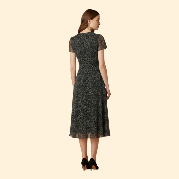 Women's Playful A-Line V-Neck Dress