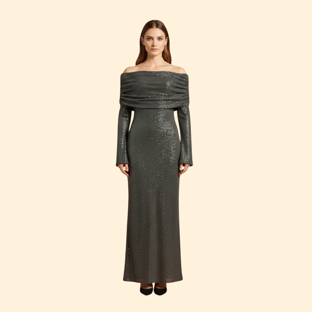 Women's Radiant Off-Shoulder Evening Dress