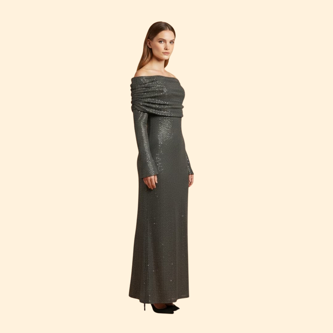 Women's Radiant Off-Shoulder Evening Dress