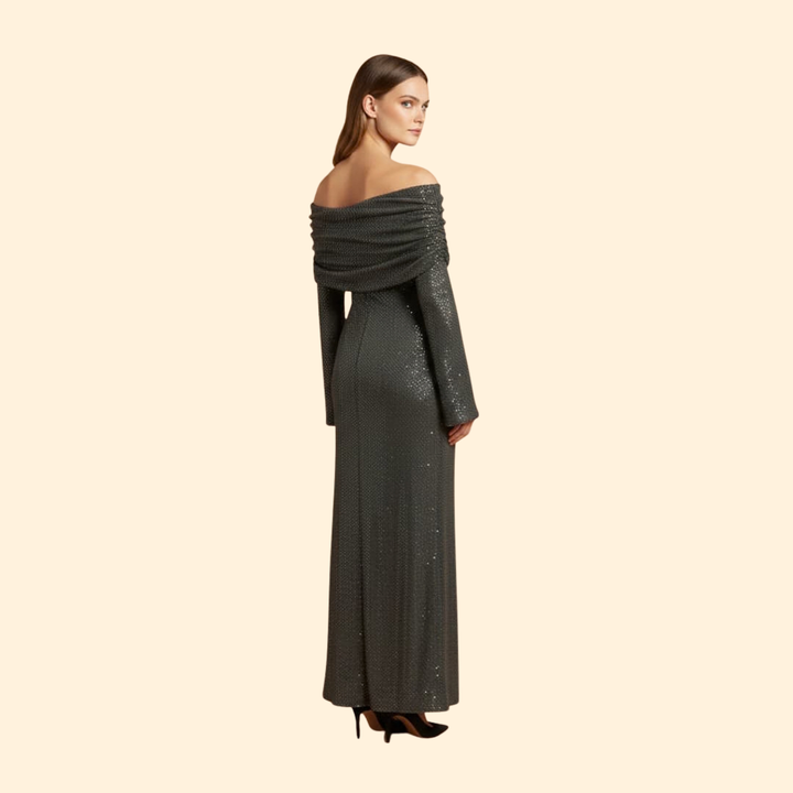 Women's Radiant Off-Shoulder Evening Dress