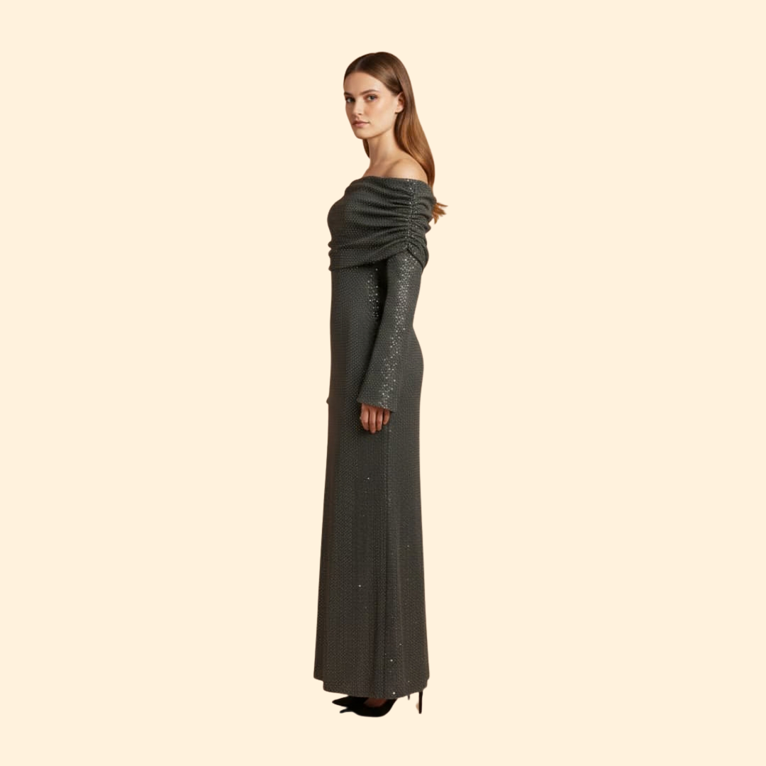 Women's Radiant Off-Shoulder Evening Dress