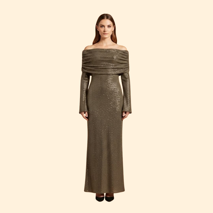 Women's Radiant Off-Shoulder Evening Dress