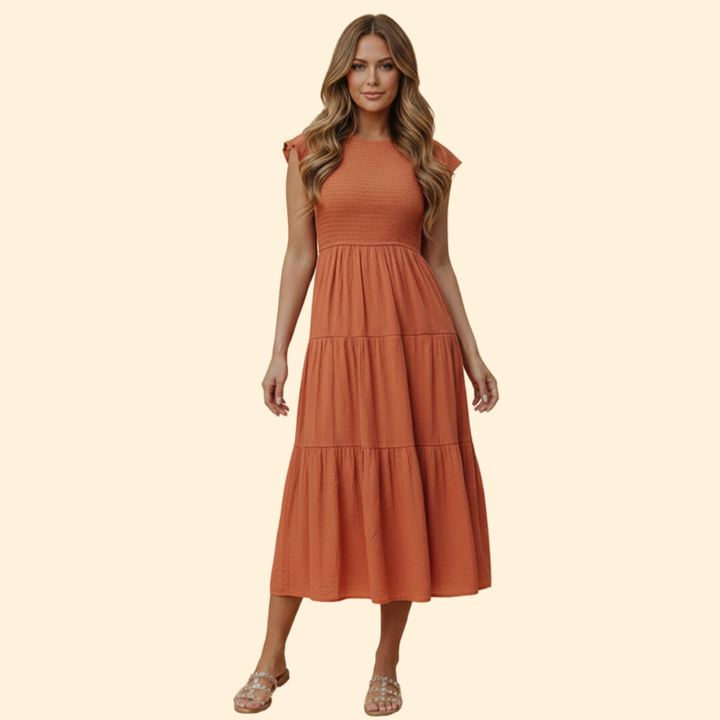 Women’s Short Sleeve Midi Dress
