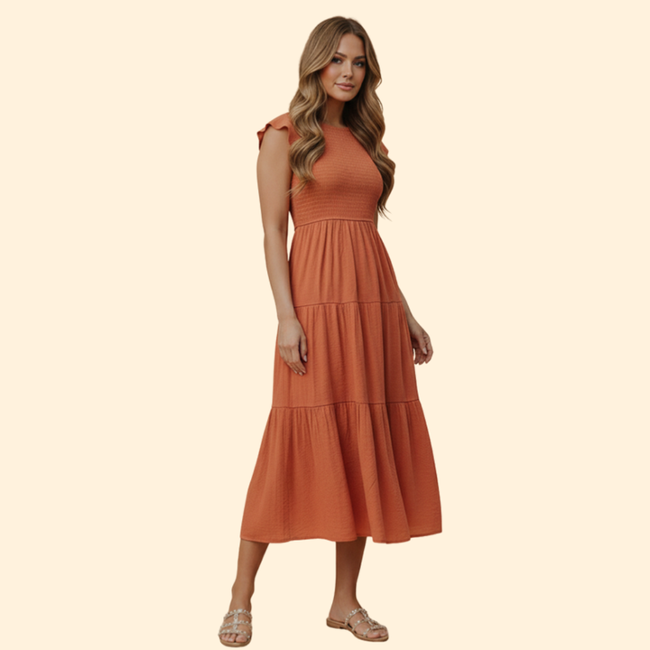 Women’s Short Sleeve Midi Dress