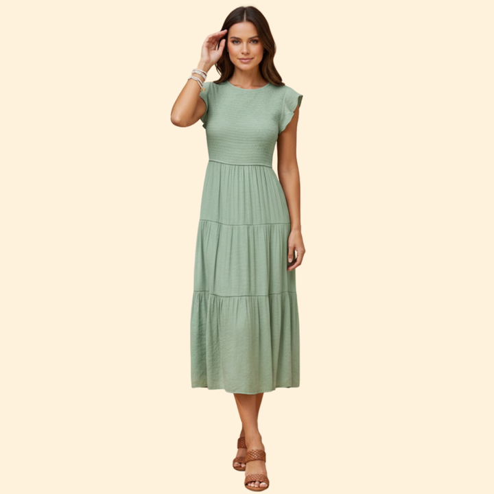 Women’s Short Sleeve Midi Dress